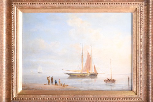 Lot 22 - A pair of 19th century nautical paintings,...