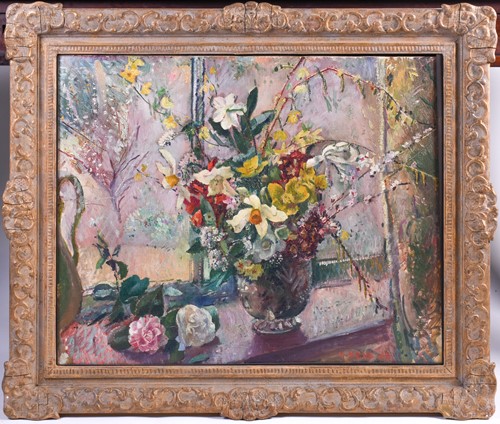 Lot 27 - Malcolm Milne (1887-1954), 'Window', a still...