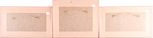 Lot 30 - Three watercolours of vintage WWII period...