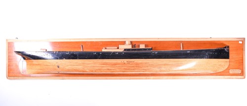 Lot 451 - A large scale ship's half hull model, for 'SS...