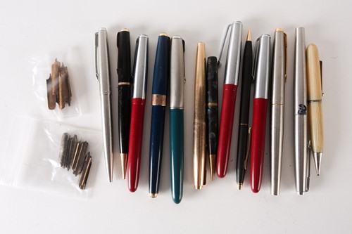 Lot 306 - Three Platignum iridium fountain pens with 14...
