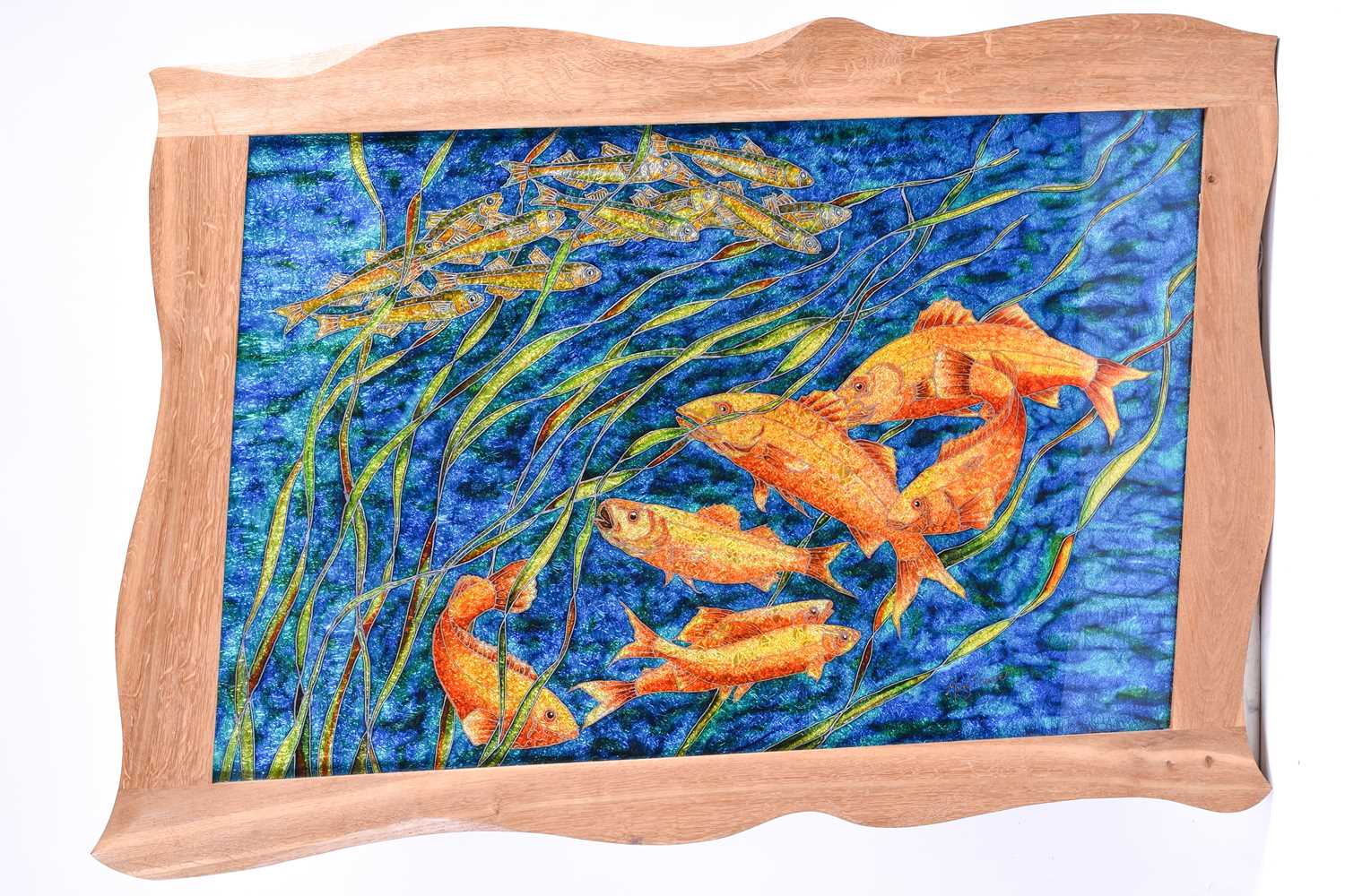 Lot 39 - Mary Thorpe (20th century), a mettallic effect...