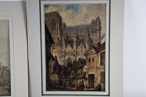 Lot 45 - Joseph Nash (1808-1878), a city scene with...