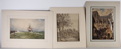 Lot 45 - Joseph Nash (1808-1878), a city scene with...