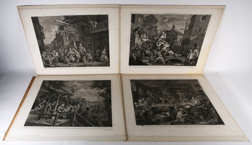 Lot 94 - After William Hogarth, a set of four copper...