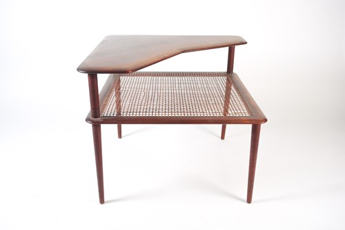Lot 302 - A Danish 1960s 'Minerva' teak and split cane...