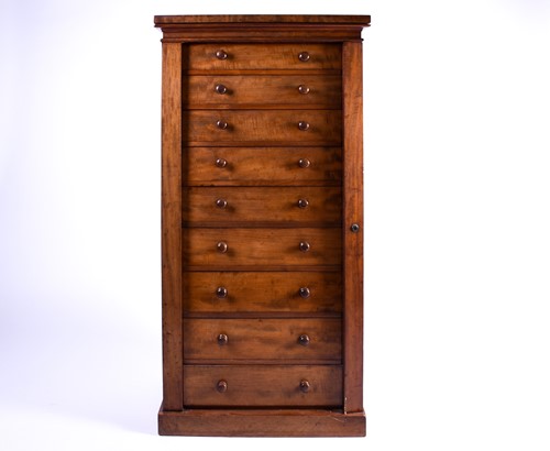 Lot 138 - A Victorian figured mahogany, pedestal...