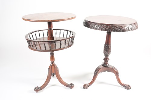 Lot 151 - A Victorian circular, rosewood, and floral...