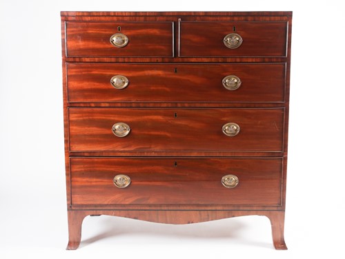 Lot 94 - An early 19th century ebony strung and figured...