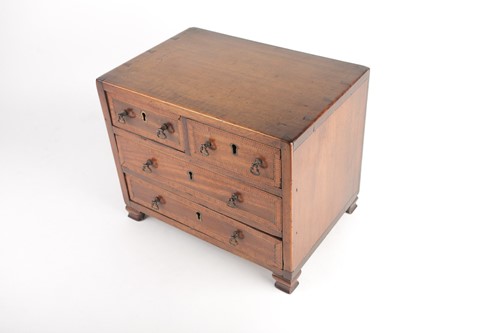 Lot 364 - An Edwardian, mahogany apprentice, miniature...