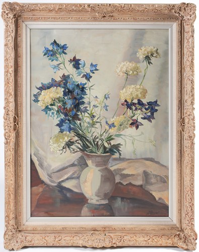 Lot 7 - H Powel, 20th century, a still life study of...