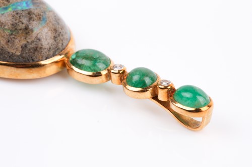 Lot 150 - Grima. An unusual 18ct yellow gold, diamond,...