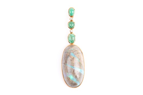 Lot 150 - Grima. An unusual 18ct yellow gold, diamond,...