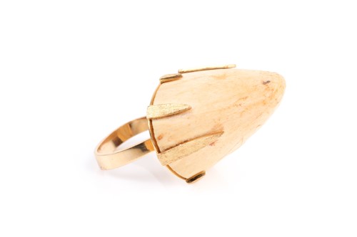 Lot 329 - Grima. An unusual 18ct yellow gold and walrus...