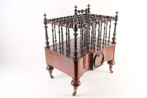 Lot 113 - An unusual 19th century figured rosewood...