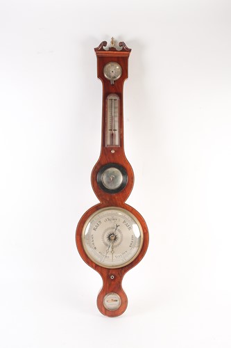 Lot 417 - A 19th century satinwood strung mahogany five...