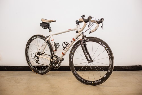Lot 40 - A Planet X carbon fibre road bicycle, with...