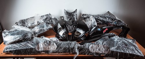 Lot 27 - A set of OEM BMW S1000RR Gen II black bodywork.