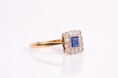 Lot 90 - An early 20th century synthetic sapphire and...