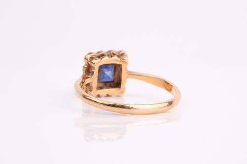 Lot 90 - An early 20th century synthetic sapphire and...
