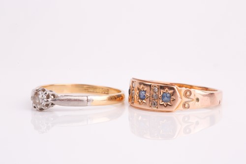 Lot 133 - A single stone diamond ring, the brilliant cut...