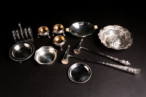 Lot 571 - Three Victorian silver salts, London 1874, by...