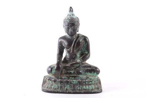 Lot 224 - A probably Northern Indian bronze figure of a...