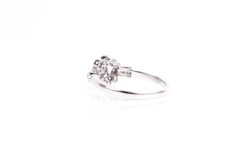 Lot 122 - A diamond cluster ring, the principle...
