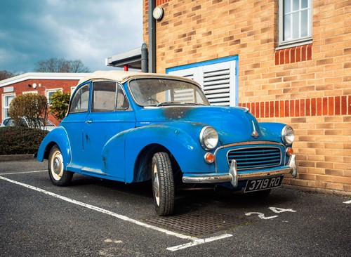 Lot 329 - A 1961 blue Morris Minor Tourer motor car,...
