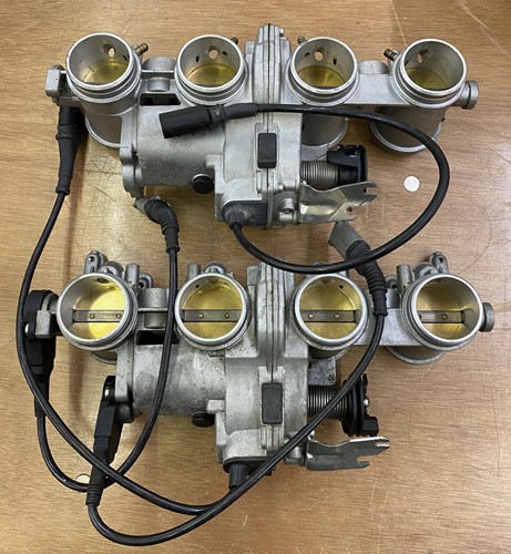 Lot 32 - Two BMW S1000RR Delorto throttle bodies. (2)