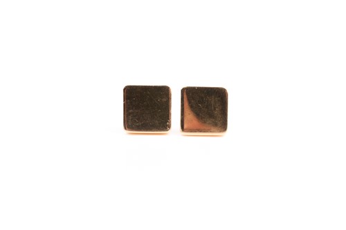 Lot 1 - Tiffany & Co. A pair of 18ct yellow gold plain...
