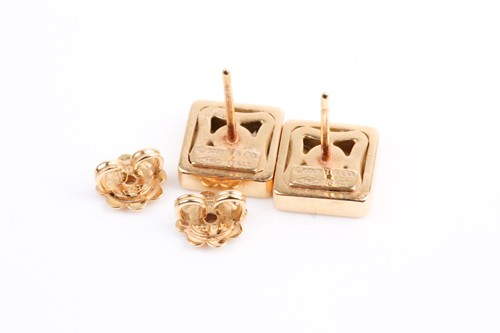 Lot 1 - Tiffany & Co. A pair of 18ct yellow gold plain...