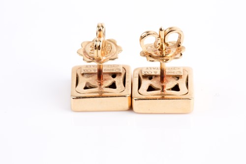 Lot 1 - Tiffany & Co. A pair of 18ct yellow gold plain...