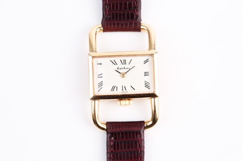Lot 403 - Kutchinsky. An unusual yellow metal watch,...