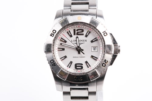 Lot 499 - A Longines stainless steel ladies wristwatch,...
