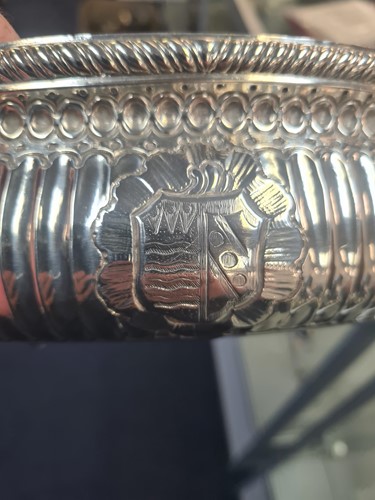 Lot 532 - A pair of mid 18th century Irish silver soup...