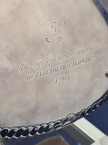 Lot 532 - A pair of mid 18th century Irish silver soup...