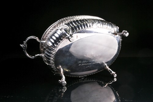 Lot 532 - A pair of mid 18th century Irish silver soup...