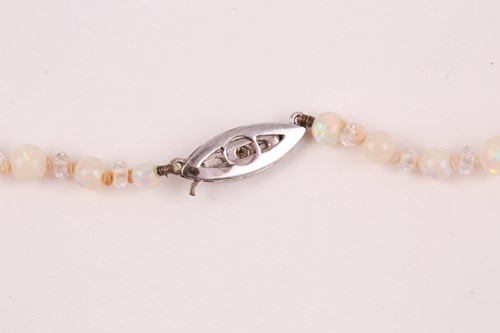 Lot 77 - An early to mid 20th century opal beaded...