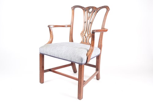 Lot 287 - A George III mahogany, "Chippendale " style...