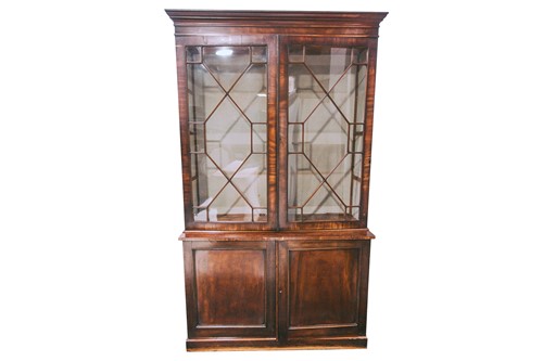 Lot 275 - A George IV mahogany astral glazed,...