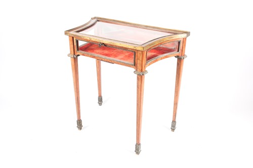 Lot 278 - A Louis XVI style kingwood concave-sided...