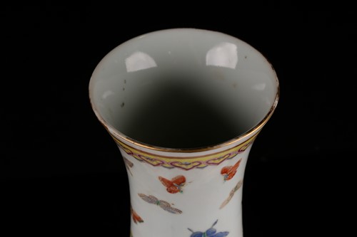 Lot 114 - A Chinese butterfly vase, Guangxu mark and...
