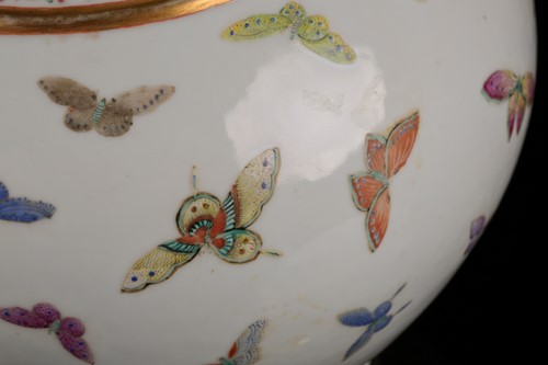 Lot 114 - A Chinese butterfly vase, Guangxu mark and...