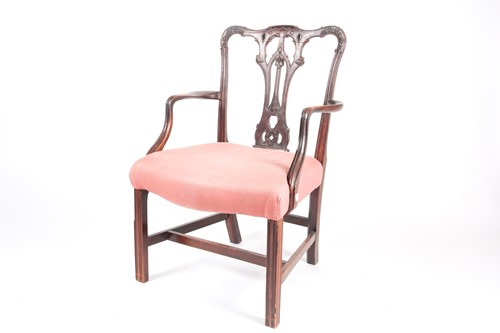 Lot 290 - A George III, "Chippendale" style mahogany...