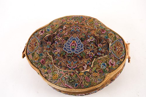 Lot 120 - A rare Straits China (Peranakan) beadwork...