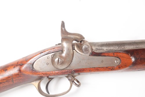 Lot 408 - An Enfield three band percussion rifle with...