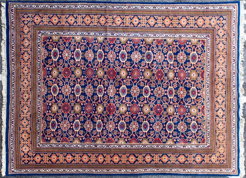Lot 318 - A 20th century 'Kuba' style hand-knotted...