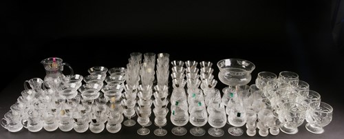 Lot 425 - A large suite of Edinburgh thistle engraved...