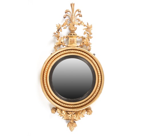 Lot 322 - A Regency carved wood and gilt gesso circular...